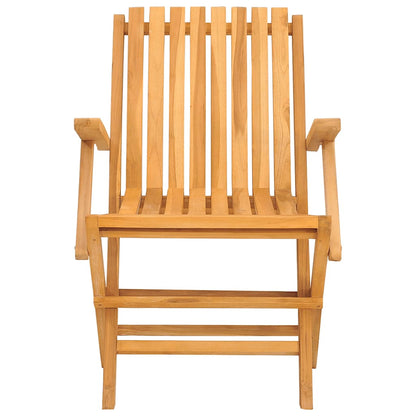 vidaXL Folding Garden Chair | Set of 8 | Teak | Solid teak wood | Standard