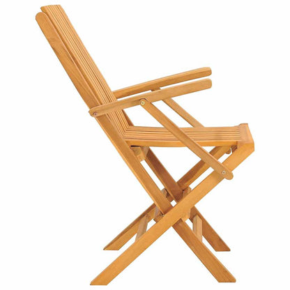 vidaXL Folding Garden Chair | Set of 8 | Teak | Solid teak wood | Standard