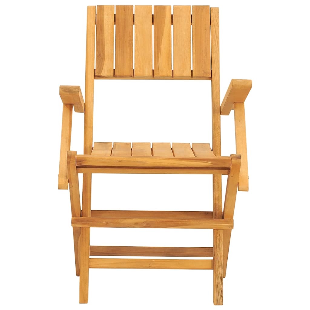 vidaXL Folding Chairs 4 pcs 55x61x90 cm Solid Wood Teak