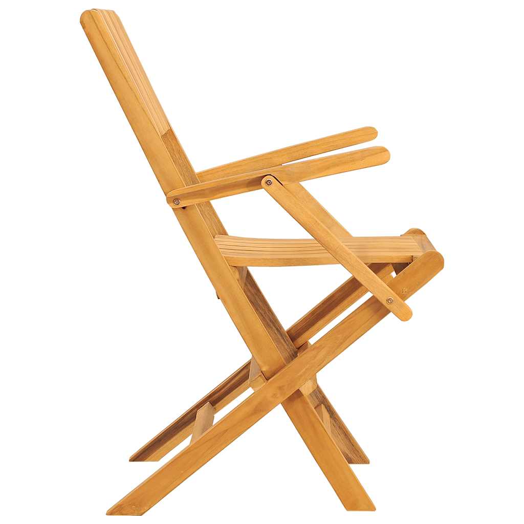 vidaXL Folding Chairs 4 pcs 55x61x90 cm Solid Wood Teak