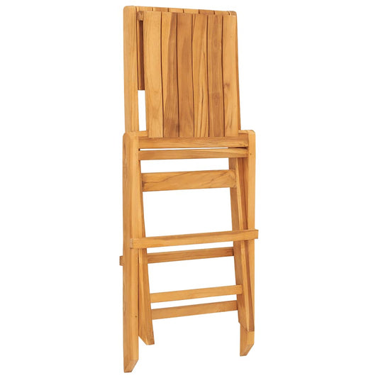 vidaXL Folding Chairs 4 pcs 47x62x90 cm Solid Wood Teak