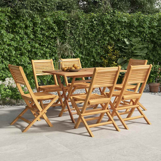 vidaXL Folding Chairs 6 pcs 47x62x90 cm Solid Wood Teak