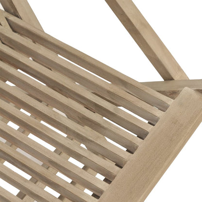 vidaXL Folding Garden Chairs 4 pcs Grey 56x61x89 cm Solid Wood Teak