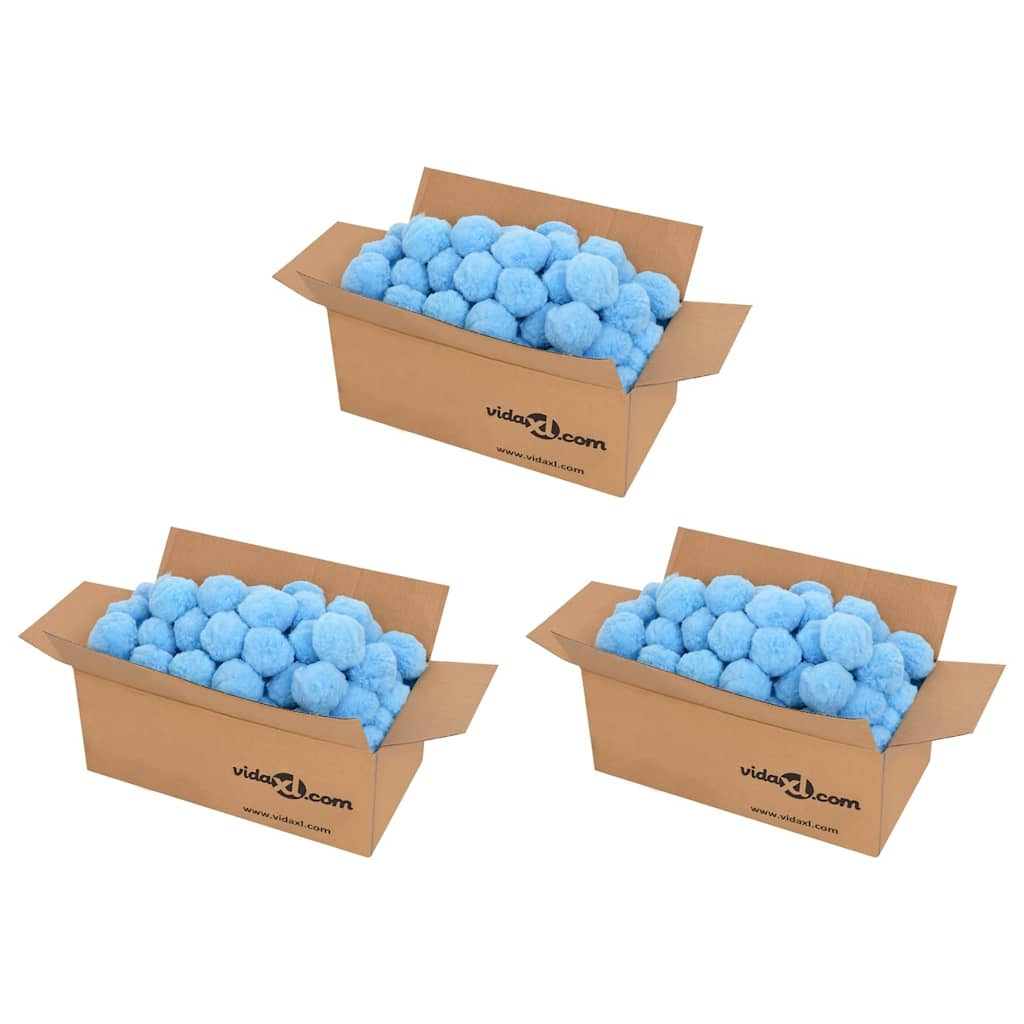 vidaXL Anti Bacteria Pool Filter Balls Blue 2100 g Polyethylene