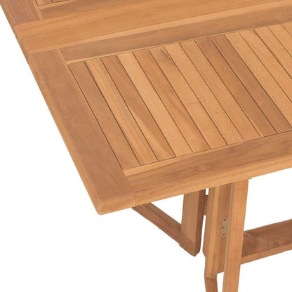 vidaXL Garden Dining Set 7 pcs Brown Solid Teak Wood