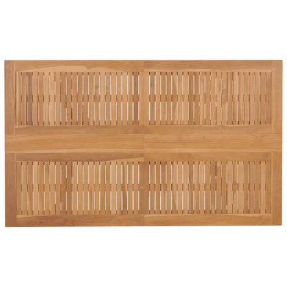 vidaXL Garden Dining Set 7 pcs Brown Solid Teak Wood