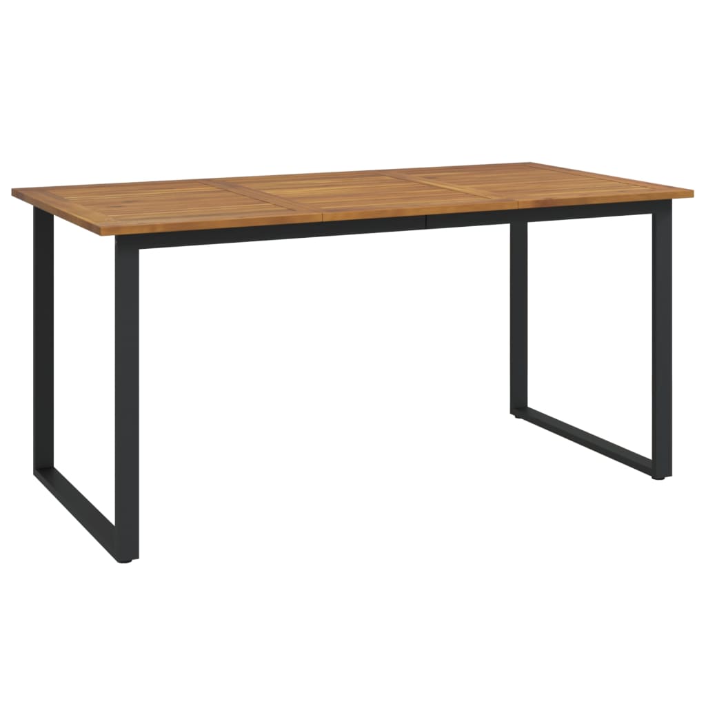 vidaXL 7 Piece Garden Dining Set Solid Wood Acacia and Metal