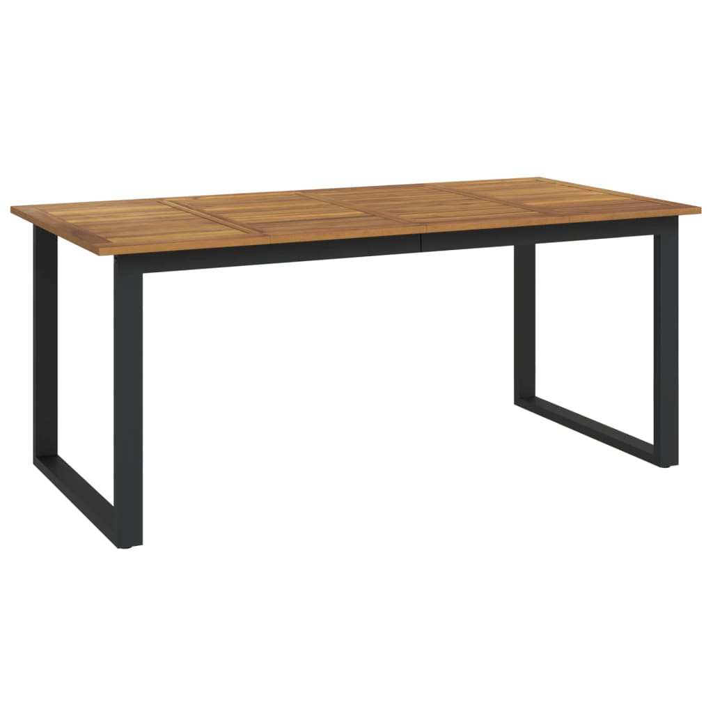 vidaXL Garden Dining Set | Brown and black