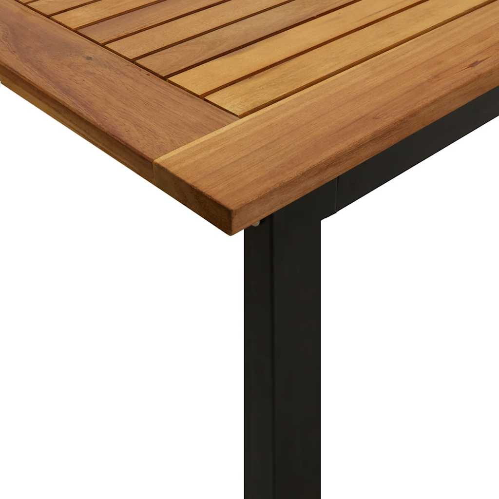 vidaXL 9 Piece Garden Dining Set Solid Wood Acacia and Metal