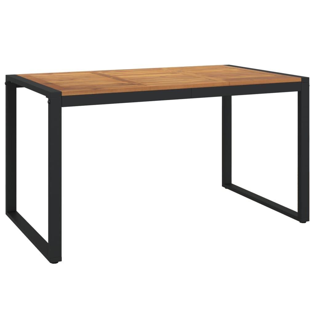 vidaXL Garden Dining Set | Natural Wood and Black