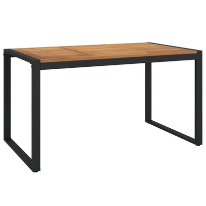 vidaXL Garden Dining Set | Natural Wood and Black