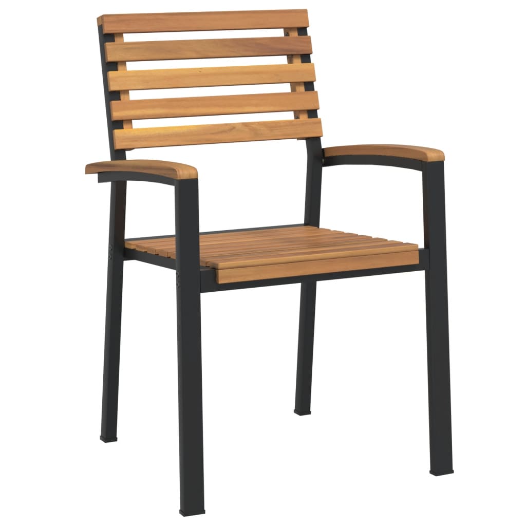 vidaXL Garden Dining Set | Brown | Solid Acacia wood | 5 Piece Set | Durable