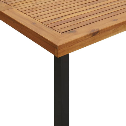 vidaXL 9 Piece Garden Dining Set Solid Wood Acacia and Metal