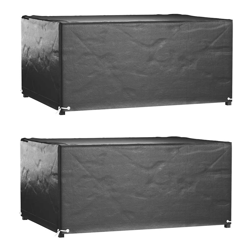 vidaXL Garden Furniture Covers 2 pcs 8 Eyelets 160x120x75 cm Rectangular