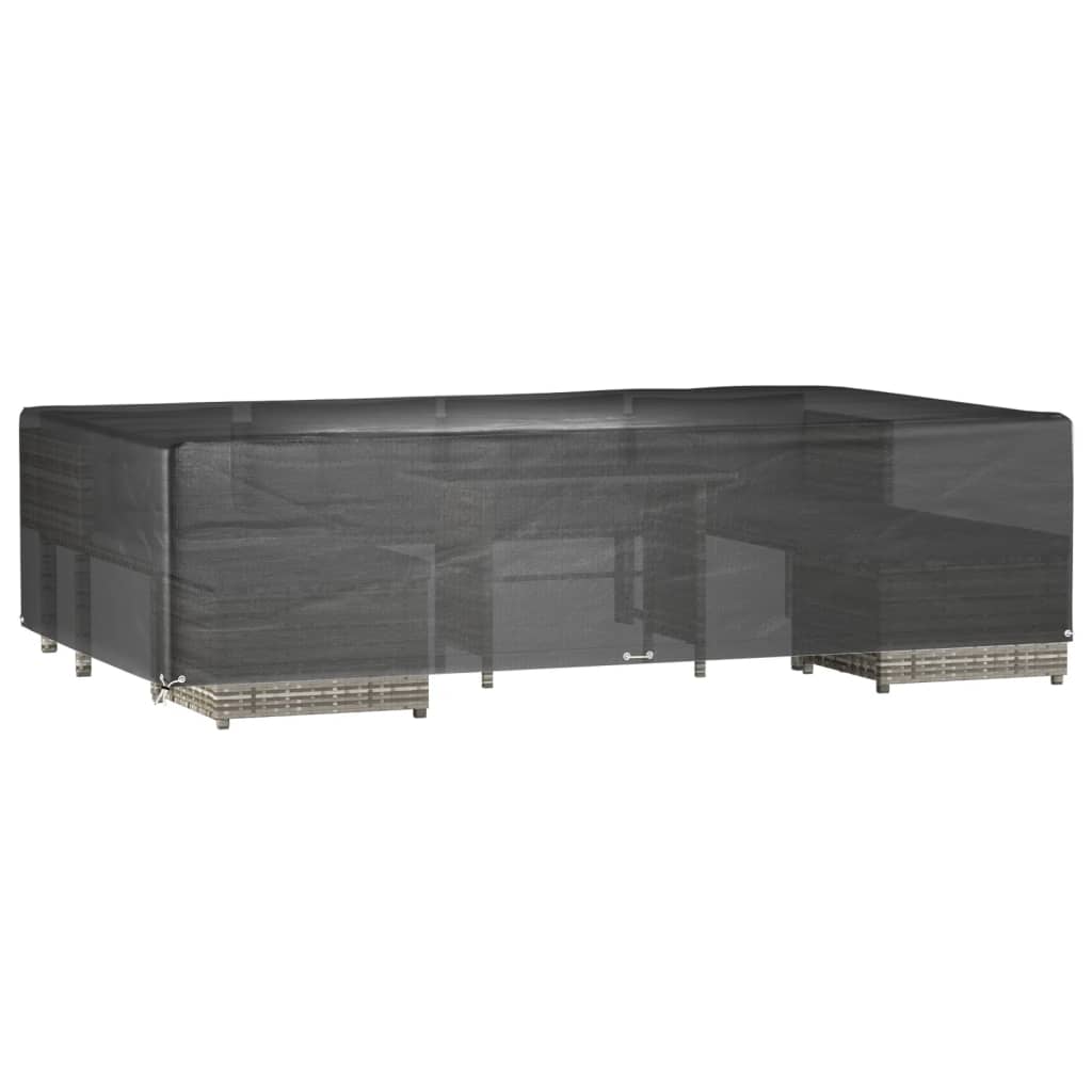 vidaXL Garden Furniture Covers 2 pcs 12 Eyelets 315x180x75 cm Rectangular