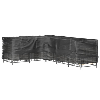 vidaXL L-Shaped Garden Furniture Covers 2 pcs 16 Eyelets 210x260x80 cm