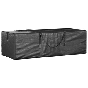 vidaXL Garden Cushion Storage Bags 2 pcs Black 135x40x55 cm Polyethylene