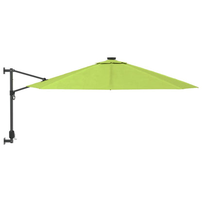 vidaXL Wall-mounted Parasol Apple Green 290 cm
