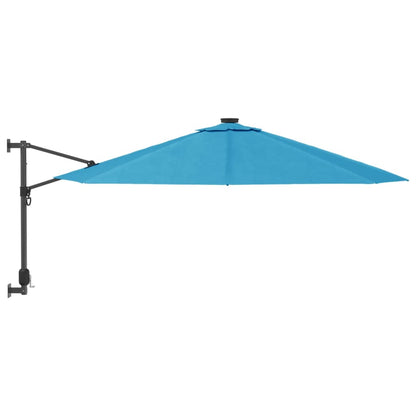 vidaXL Garden Parasol | Sea blue | Polyester, Powder-Coated Aluminium | Large