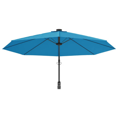 vidaXL Garden Parasol | Sea blue | Polyester, Powder-Coated Aluminium | Large