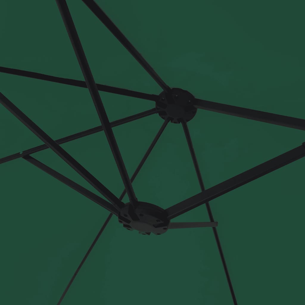 vidaXL Double-Head Parasol Green 449x265 cm