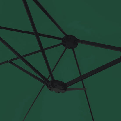 vidaXL Double-Head Parasol Green 449x265 cm