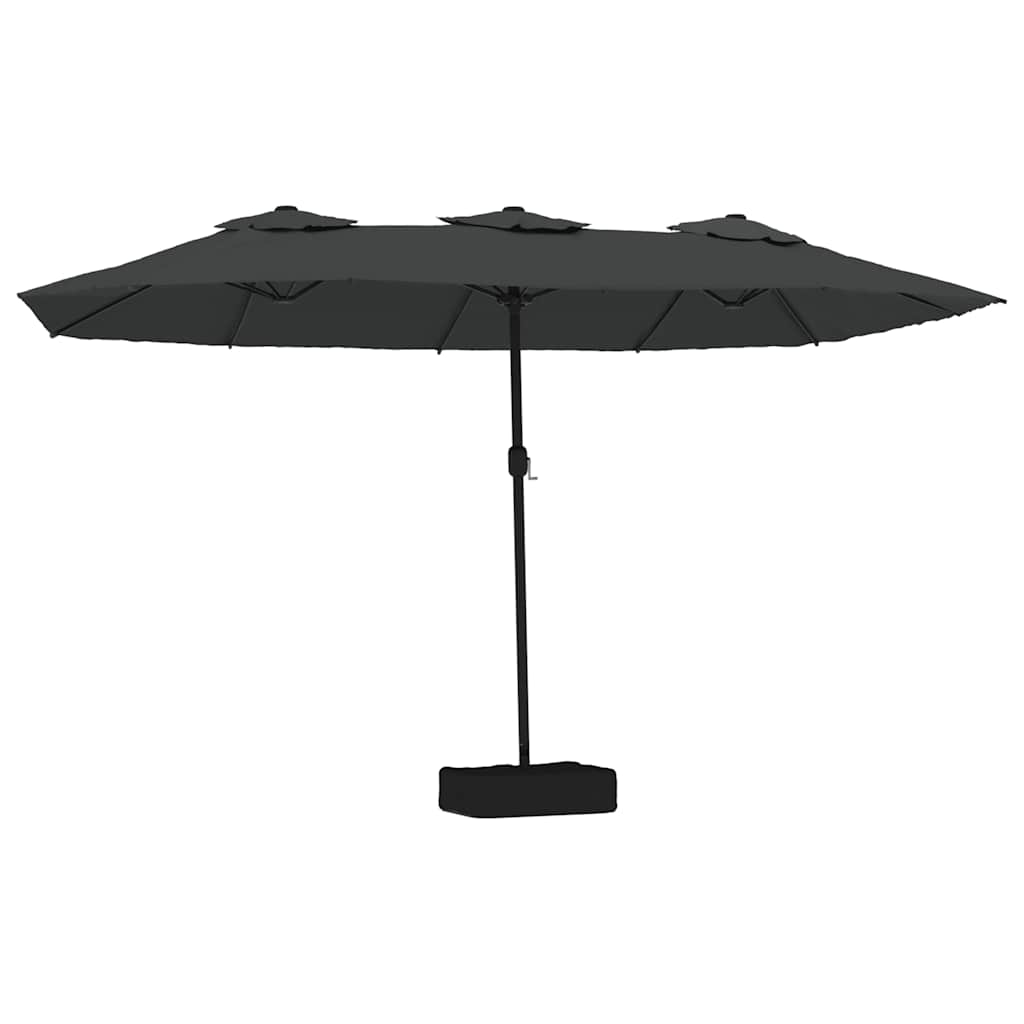 vidaXL Double-Head Parasol Anthracite 449x265 cm