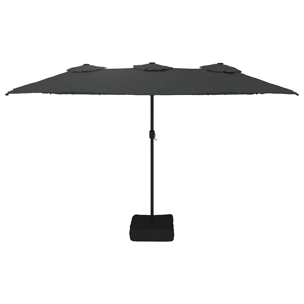 vidaXL Double-Head Parasol Anthracite 449x265 cm