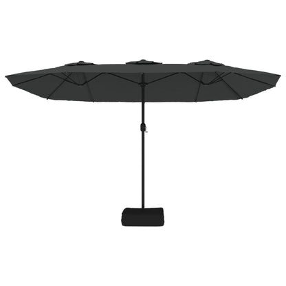 vidaXL Garden Parasol | Anthracite | Polyester | Double-head | Foldable
