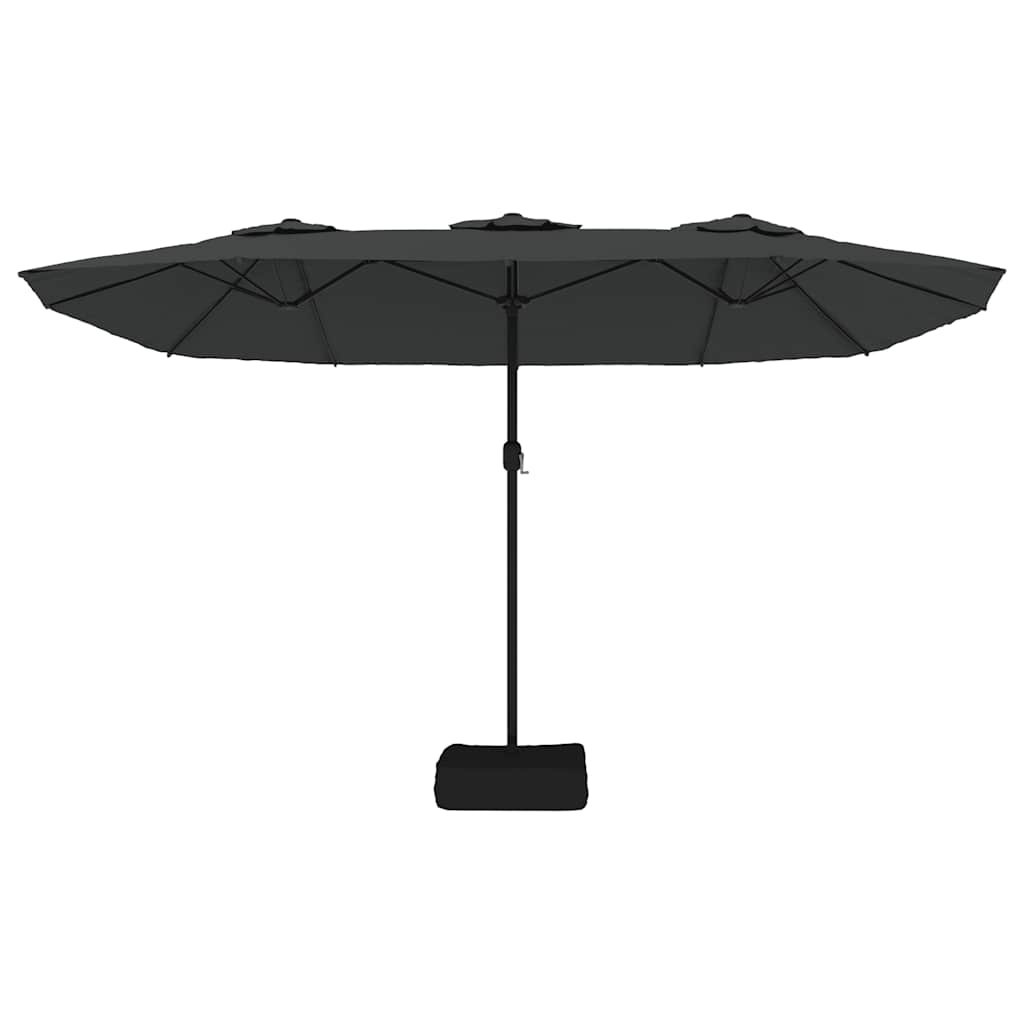 vidaXL Double-Head Parasol Anthracite 449x265 cm