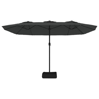 vidaXL Double-Head Parasol Anthracite 449x265 cm