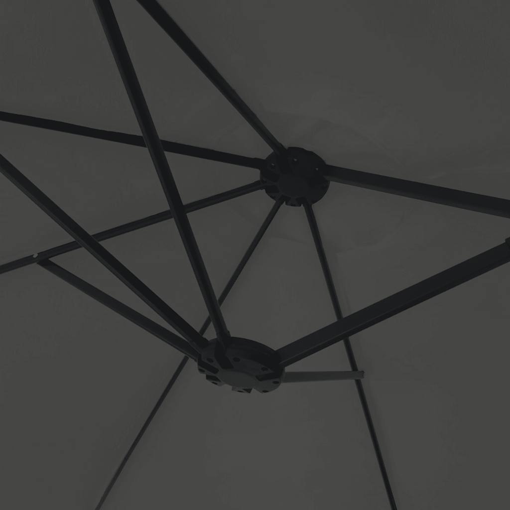 vidaXL Double-Head Parasol Anthracite 449x265 cm