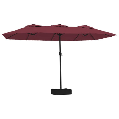 vidaXL Garden Parasol | Bordeaux red, dark grey