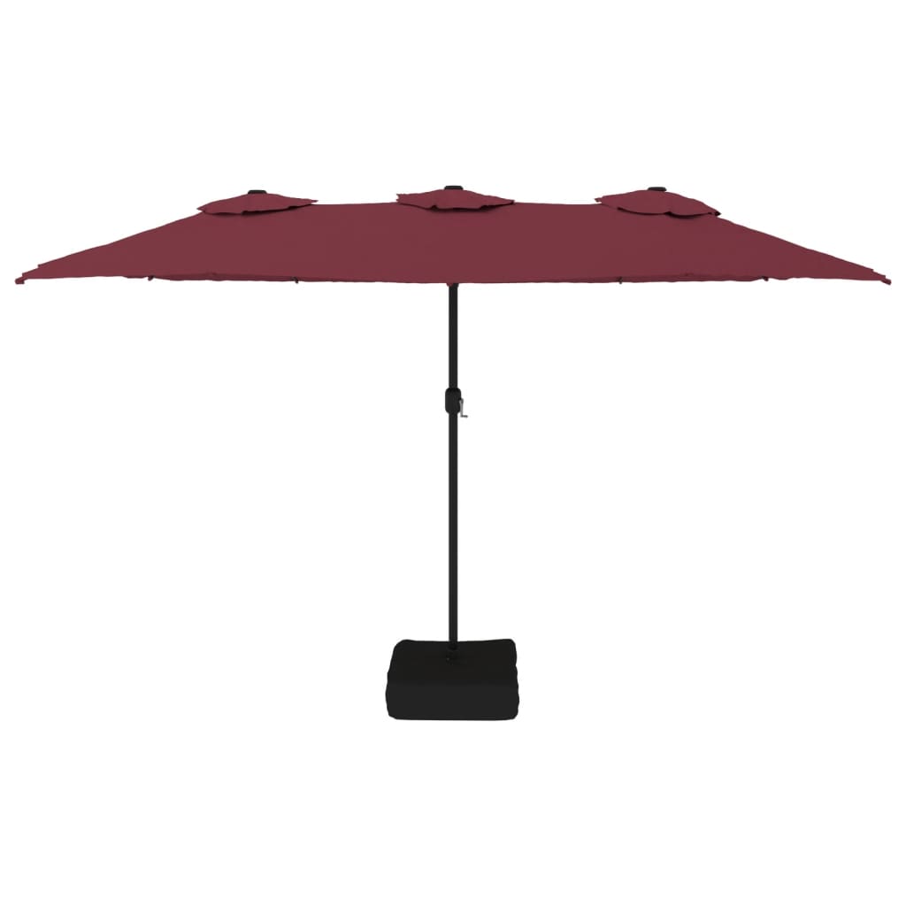 vidaXL Garden Parasol | Bordeaux red, dark grey