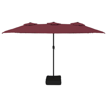 vidaXL Garden Parasol | Bordeaux red, dark grey