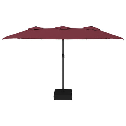 vidaXL Garden Parasol | Bordeaux red, dark grey