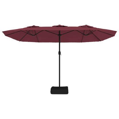 vidaXL Garden Parasol | Bordeaux red, dark grey