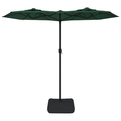 vidaXL Double-Head Garden Parasol Green 316x145 cm