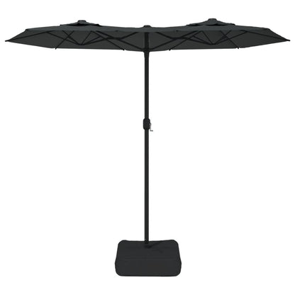 vidaXL Double-Head Garden Parasol Anthracite 316x145 cm