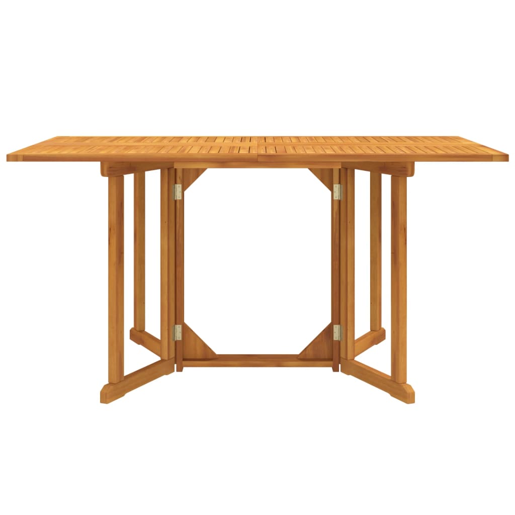 vidaXL Folding Butterfly Garden Table 150x90x75 cm Solid Wood Teak