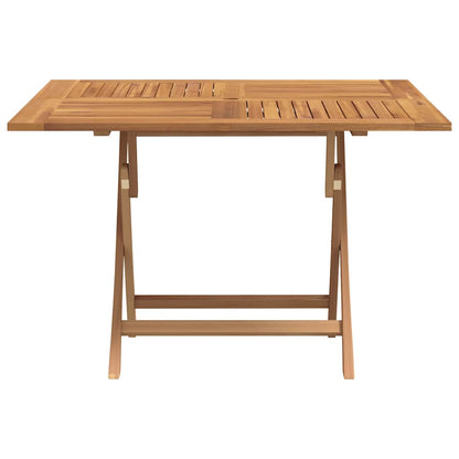 vidaXL Folding Garden Table 110x110x75 cm Solid Wood Teak