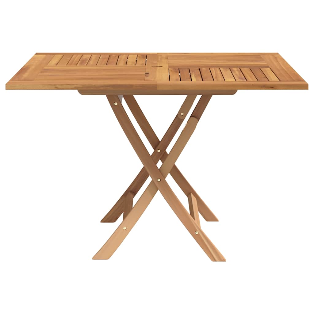 vidaXL Folding Garden Table 110x110x75 cm Solid Wood Teak