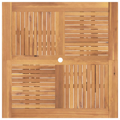 vidaXL Folding Garden Table 110x110x75 cm Solid Wood Teak