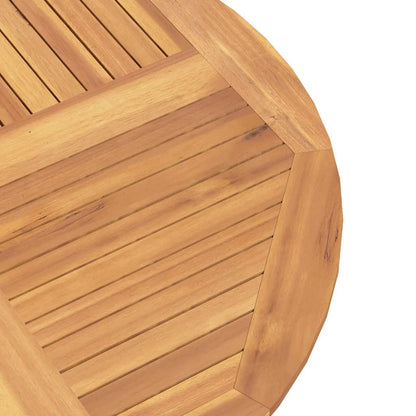 vidaXL Folding Garden Table Ø 110x75 cm Solid Wood Teak