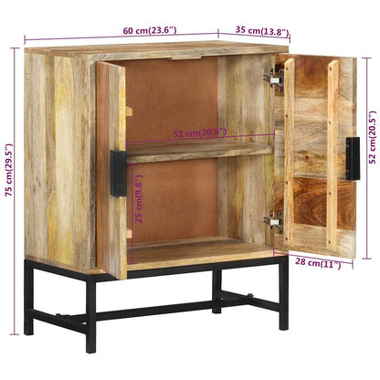 vidaXL Sideboard 60x35x75 cm Solid Wood Mango