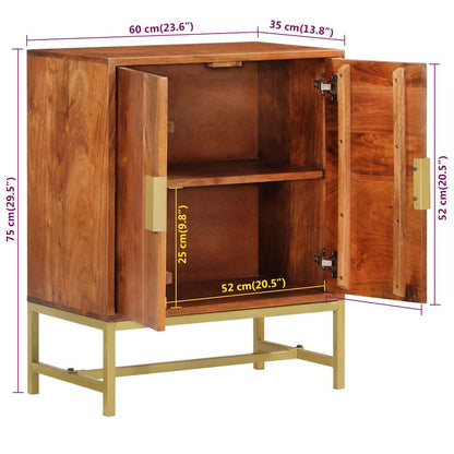 vidaXL Sideboard 60x35x75 cm Solid Wood Acacia