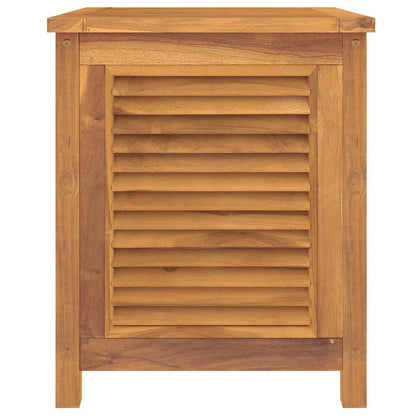 vidaXL Garden Storage Box with Bag 60x50x58 cm Solid Wood Teak