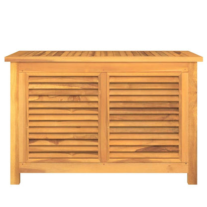 vidaXL Garden Storage Box with Bag 90x50x58 cm Solid Wood Teak
