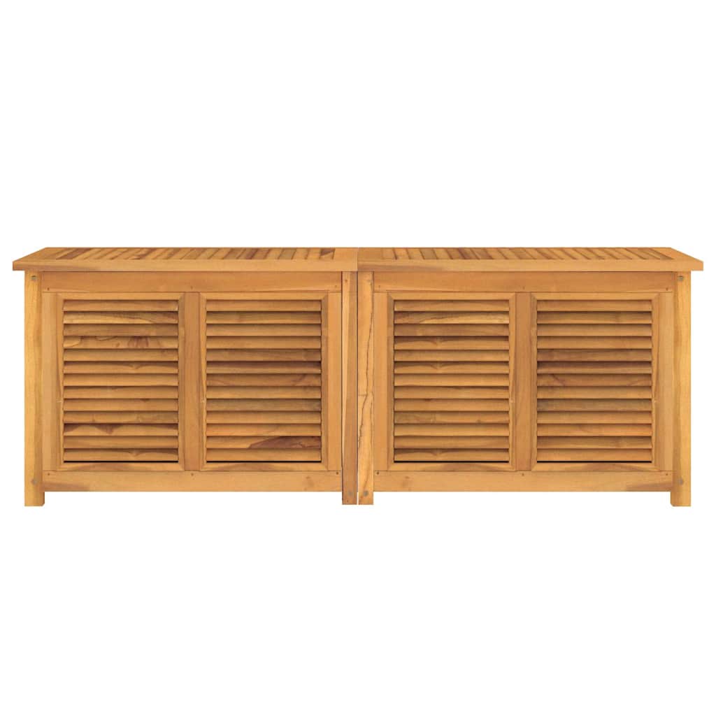 vidaXL Garden Storage Box with Bag 150x50x55 cm Solid Wood Teak