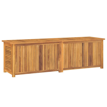 vidaXL Garden Storage Box with Bag 175x50x55 cm Solid Wood Teak